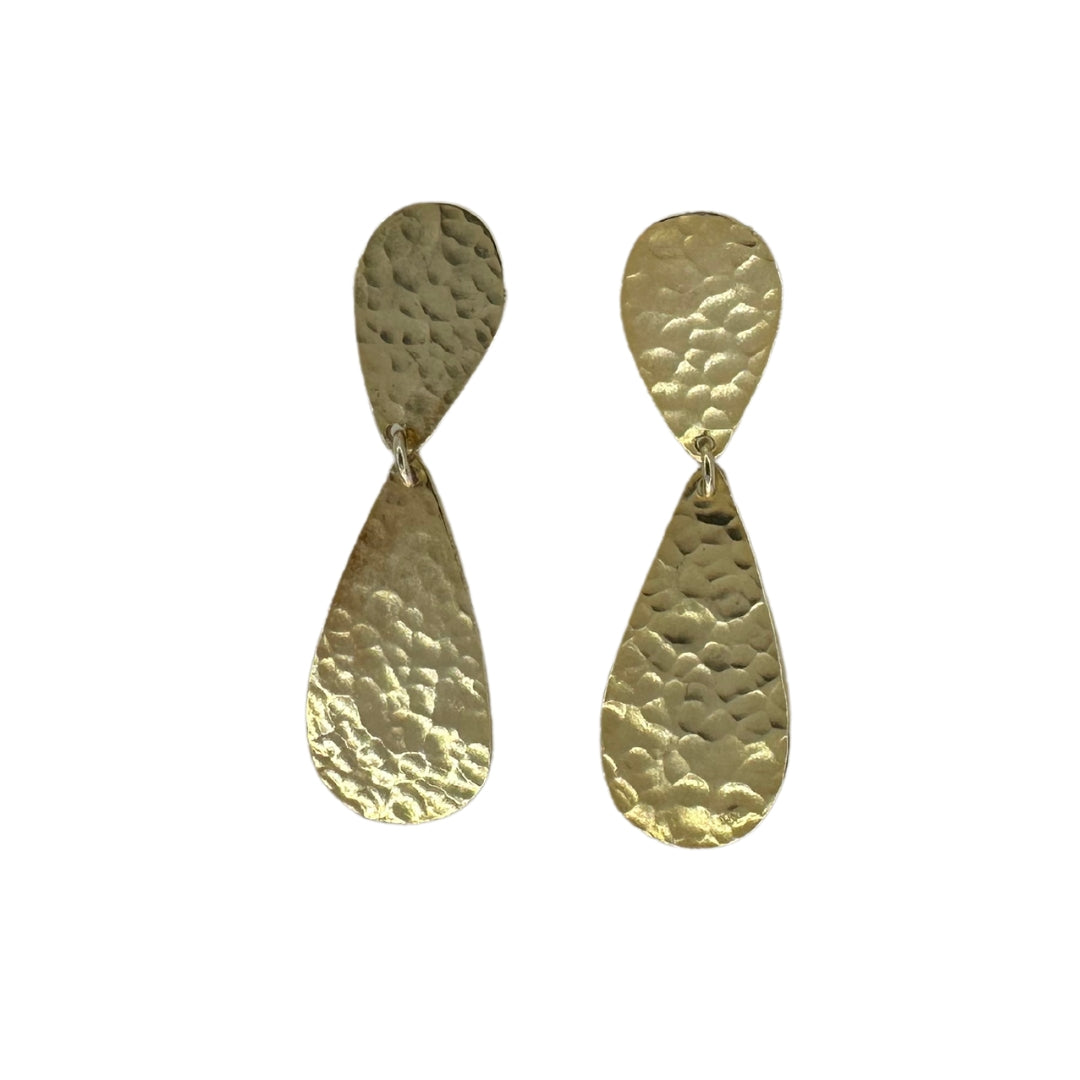 Hammered Gold Drops